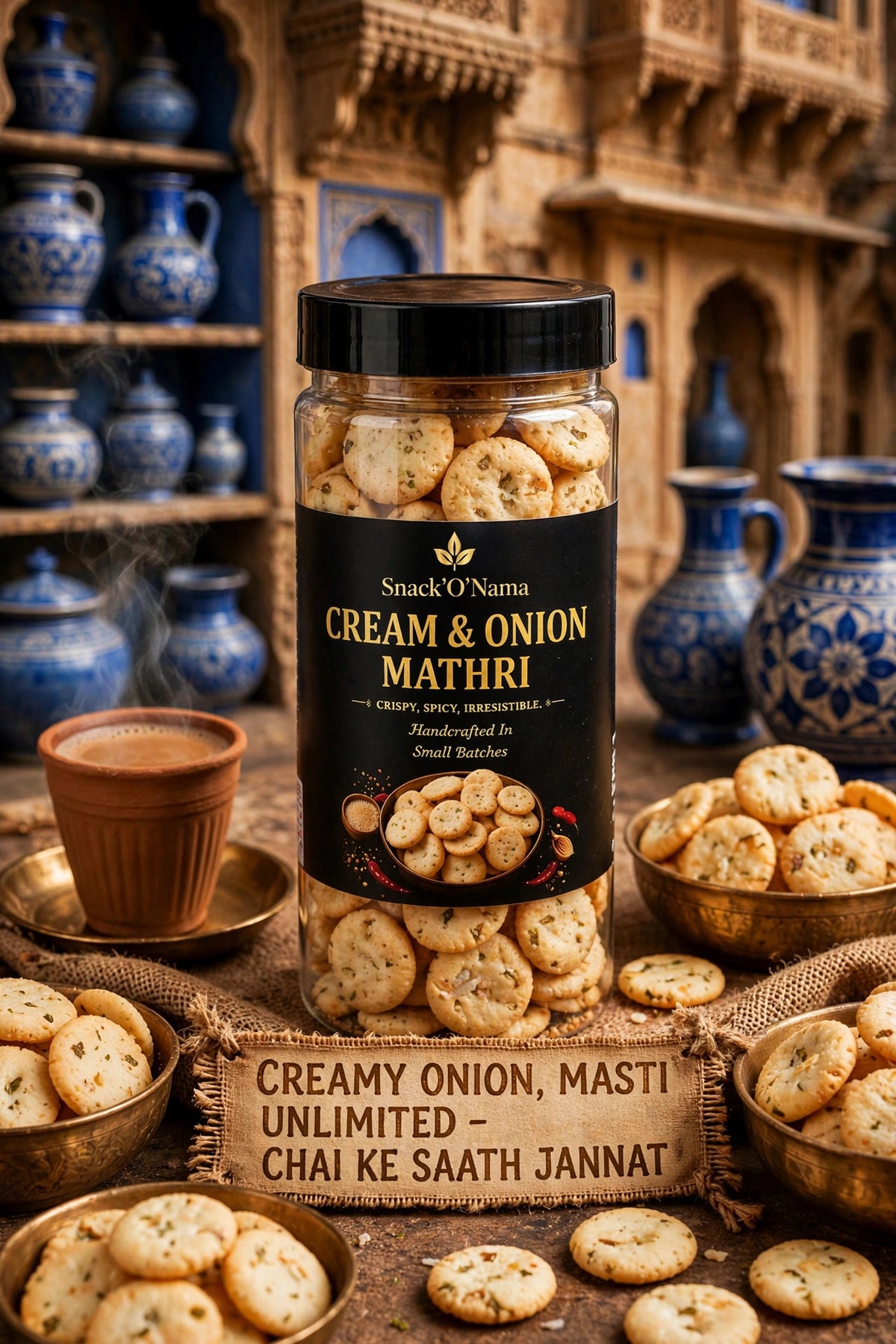 Mathri | Cream & Onion