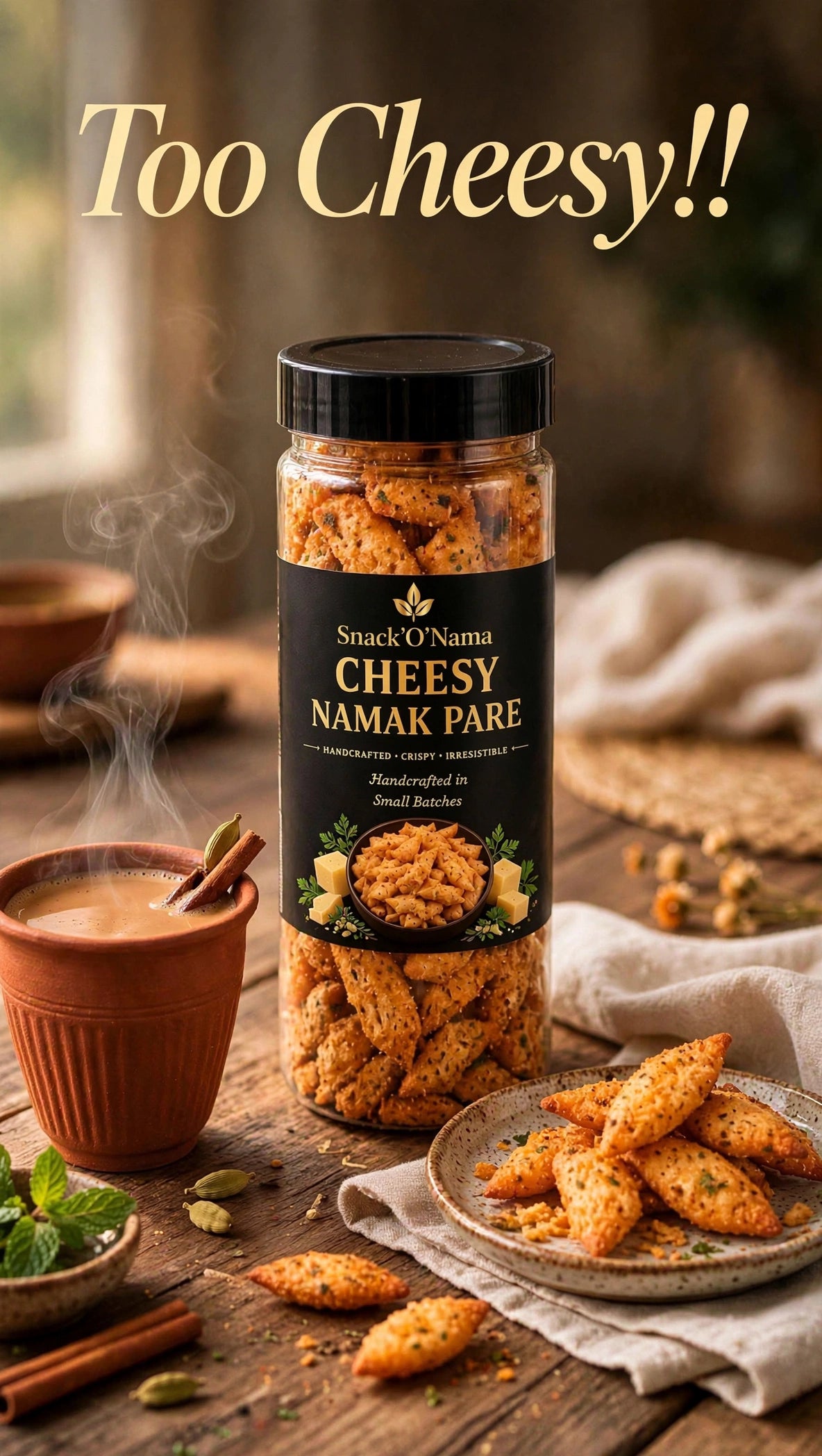 Namak Pare | Cheesy