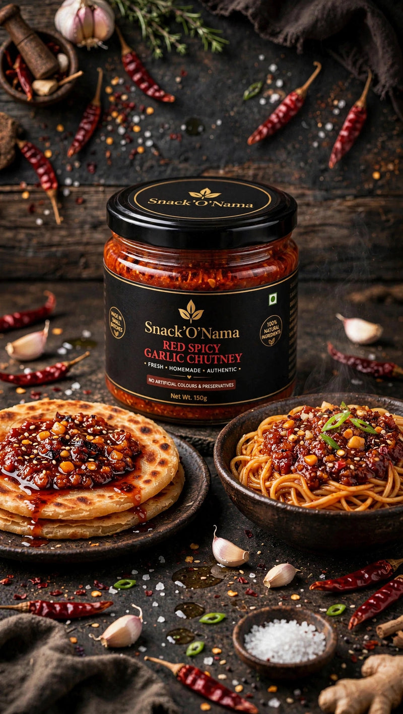 Spicy Red Garlic Chutney
