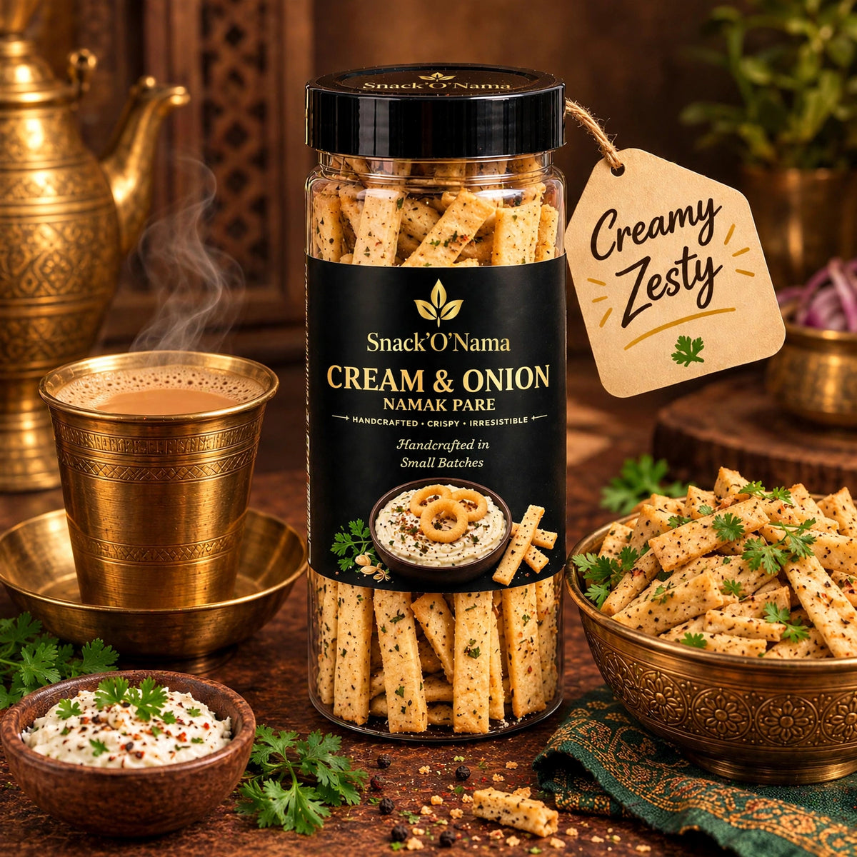 Namak Pare | Cream & Onion | Pudina | Tomato | Trio Combo