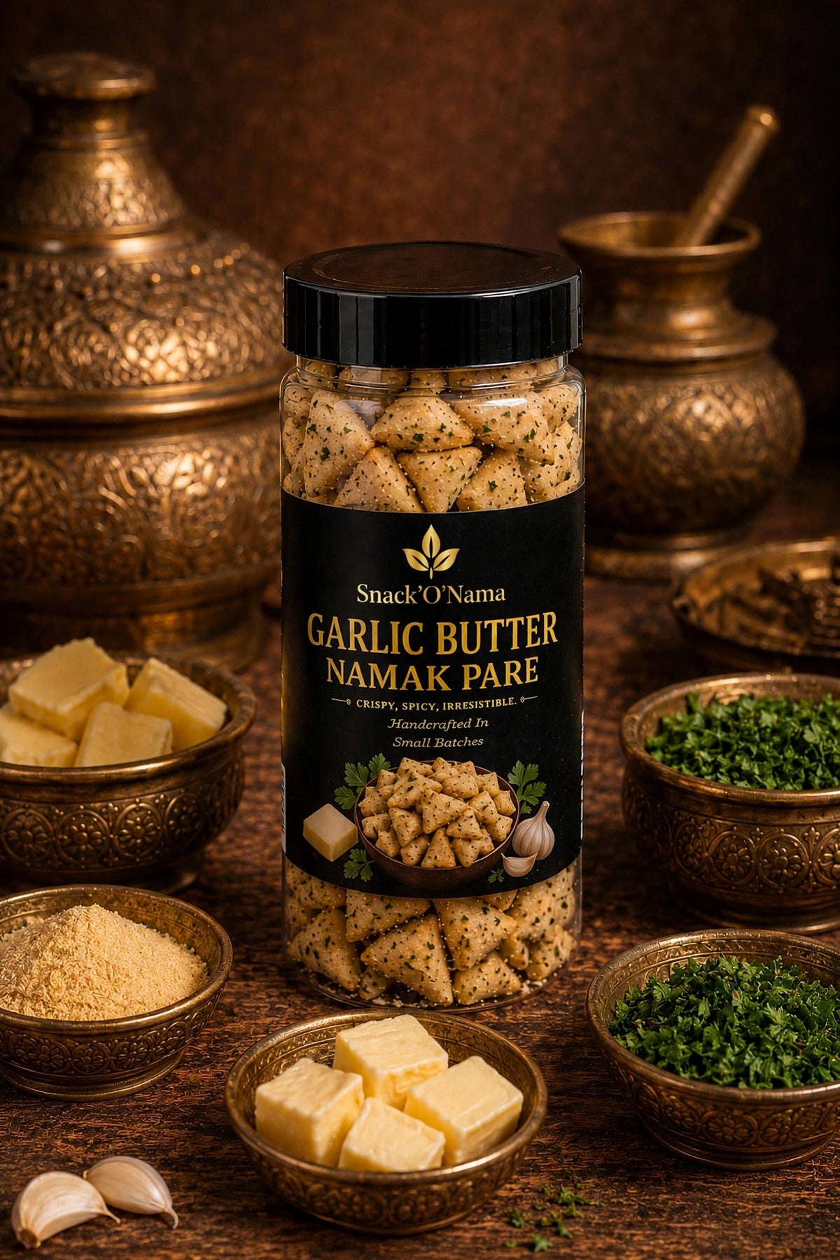 Namak Pare | Garlic Butter